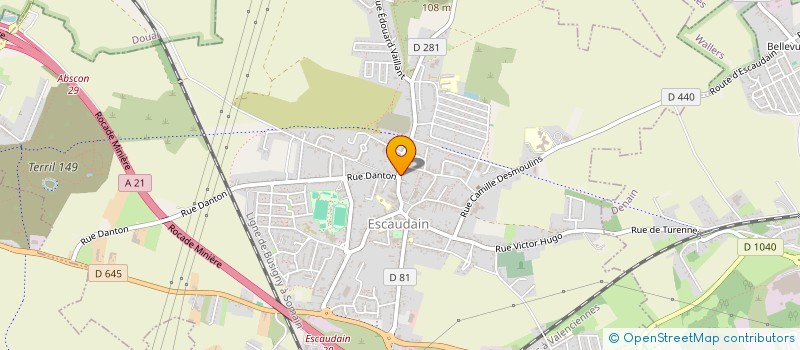 localisation de l'entreprise MONSIEUR IORGU STEFAN  ESCAUDAIN