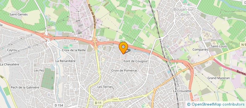 localisation de l'entreprise MONSIEUR IOSIF COSMIN ENCIU  BEZIERS
