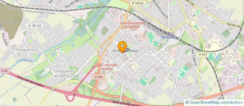 localisation de l'entreprise MONSIEUR IQBAL ZAFAR  BETHUNE