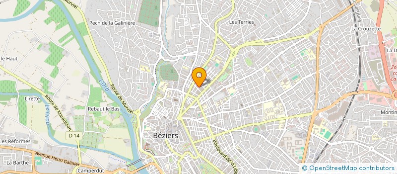 localisation de l'entreprise MONSIEUR IRABAH HOUARI  BEZIERS