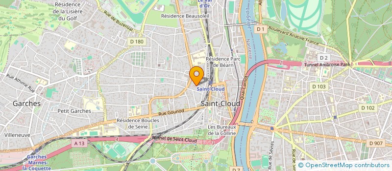 localisation de l'entreprise MONSIEUR IREIN HOUNGUE à SAINT-CLOUD
