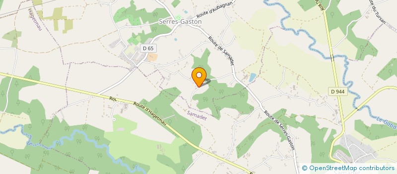 localisation de l'entreprise MONSIEUR IRENEE BARBE  SERRES-GASTON