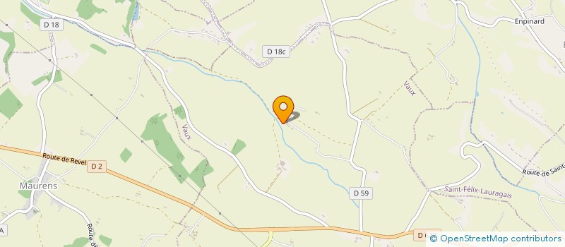 localisation de l'entreprise MONSIEUR IRENEE BERJAUD  VAUX