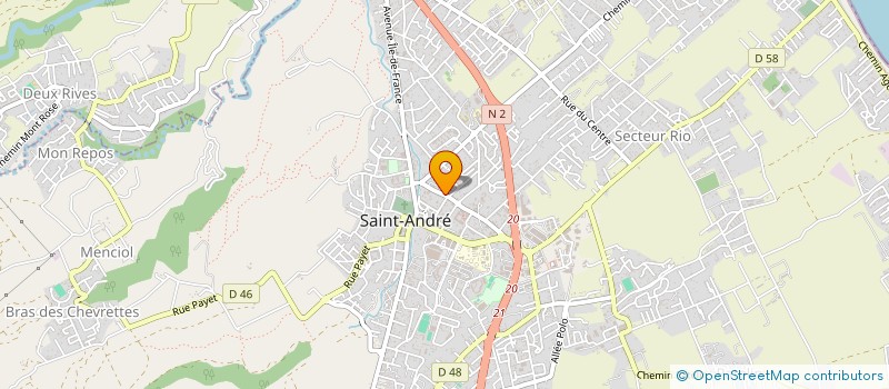 localisation de l'entreprise MONSIEUR IRENEE BOYA  SAINT-ANDRE