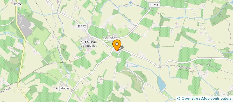 localisation de l'entreprise MONSIEUR IRENEE DASTE  COURRENSAN