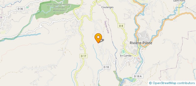 localisation de l'entreprise MONSIEUR IRENEE EDOUARD  SAINTE-LUCE