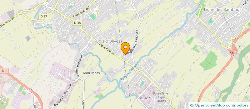 localisation de l'entreprise MONSIEUR IRENEE HOSTEING  SAINT-PIERRE