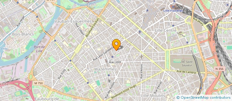 localisation de l'entreprise MONSIEUR IRENEE LEGRAND à LILLE