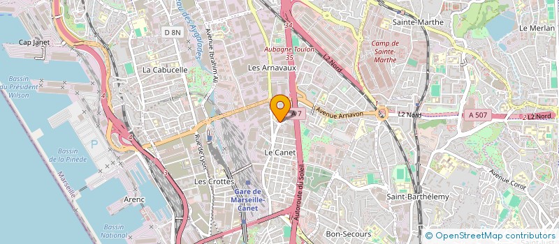 localisation de l'entreprise MONSIEUR IRENEE PALMYRE à MARSEILLE