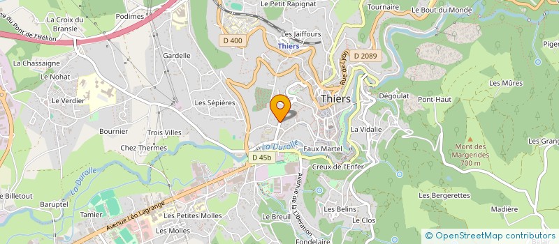 localisation de l'entreprise MONSIEUR IRFAN ASAR  THIERS