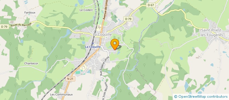 localisation de l'entreprise MONSIEUR IRFAN SAGLAN  LA COQUILLE