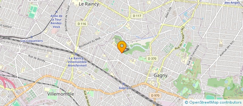 localisation de l'entreprise MONSIEUR IRFANULLAH FAQIRZAI à GAGNY