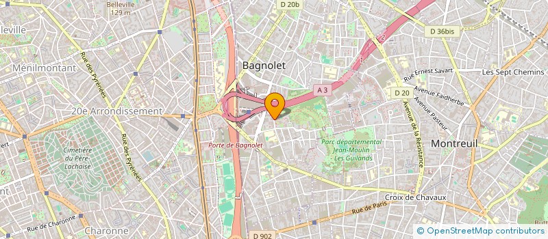 localisation de l'entreprise MONSIEUR IRFANULLAH QADERI à BAGNOLET