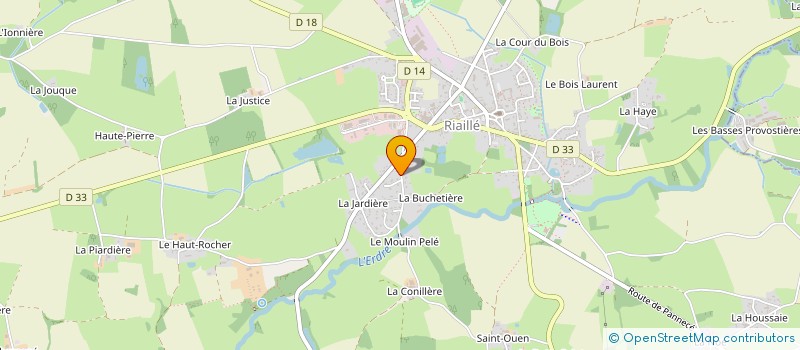 localisation de l'entreprise MONSIEUR IRWIN LANNELONGUE  RIAILLE