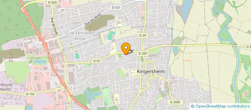 localisation de l'entreprise MONSIEUR ISA DURKAL  KINGERSHEIM