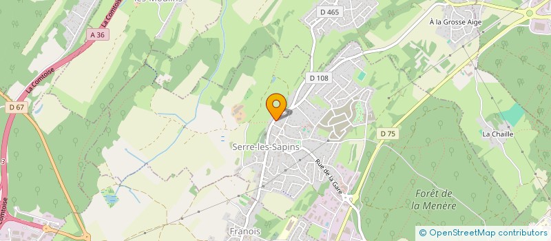 localisation de l'entreprise MONSIEUR ISAAC AZIZI  SERRE-LES-SAPINS