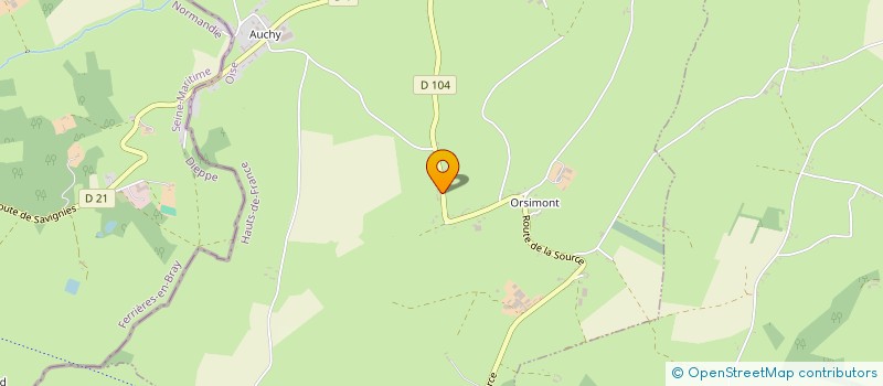 localisation de l'entreprise MONSIEUR ISAAC BEAUDOIN  VILLERS-SUR-AUCHY