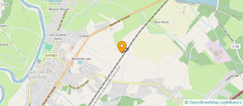 localisation de l'entreprise MONSIEUR ISAAC DESTREICH  SAINT-DENIS-DE-PILE