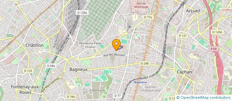 localisation de l'entreprise MONSIEUR ISAAC FROGER à BAGNEUX