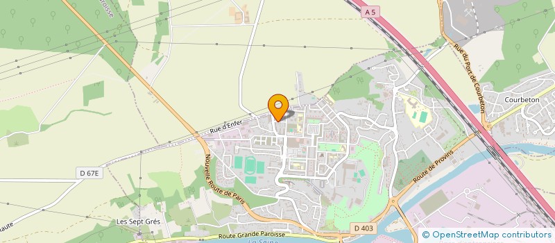 localisation de l'entreprise MONSIEUR ISAAC HONORE ABANDA DJOH  MONTEREAU-FAULT-YONNE