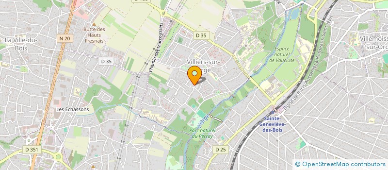 localisation de l'entreprise MONSIEUR ISAAC KALONJI  VILLIERS-SUR-ORGE