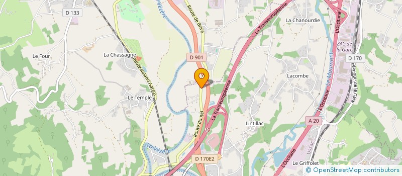 localisation de l'entreprise MONSIEUR ISAAC MIODET  USSAC