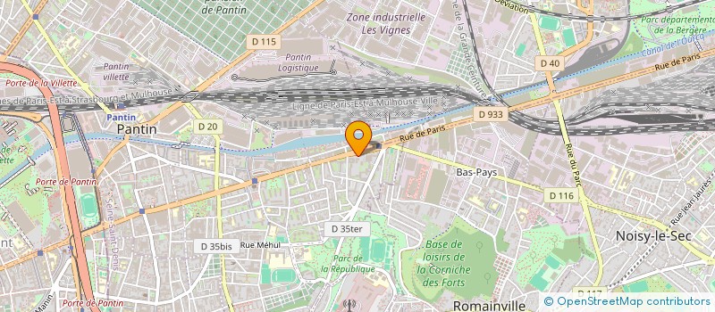 localisation de l'entreprise MONSIEUR ISAAC MORALI  PANTIN