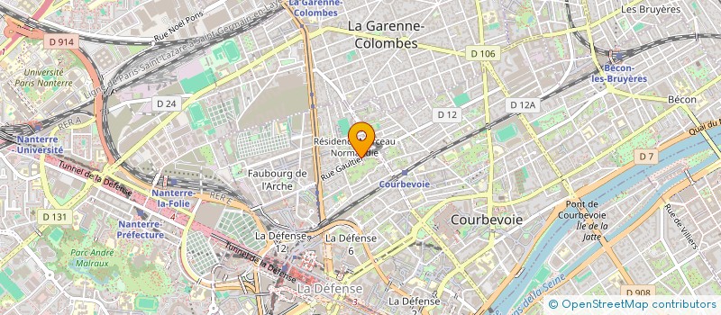 localisation de l'entreprise MONSIEUR ISAAC RIVERO GONZALEZ à COURBEVOIE