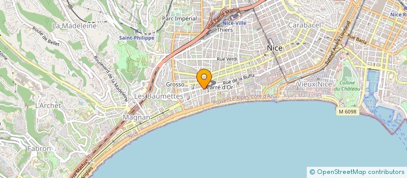 localisation de l'entreprise MONSIEUR ISAAC SOUSSAN à NICE