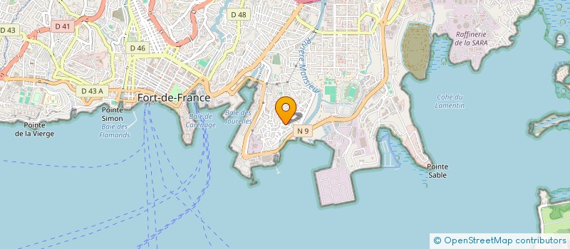 localisation de l'entreprise MONSIEUR ISAAC TRESIDENT  FORT-DE-FRANCE