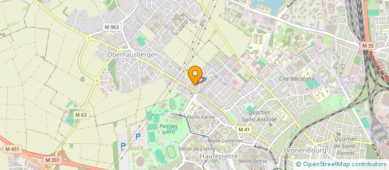 localisation de l'entreprise MONSIEUR ISAAH DJIGOU  OBERHAUSBERGEN