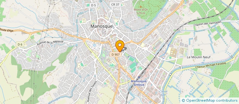 localisation de l'entreprise MONSIEUR ISAAK BENOUALI  MANOSQUE