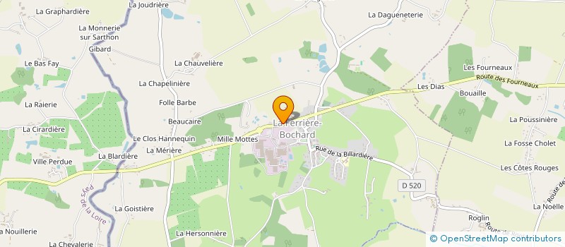 localisation de l'entreprise MONSIEUR ISABELLE LENOIR à LA FERRIERE-BOCHARD