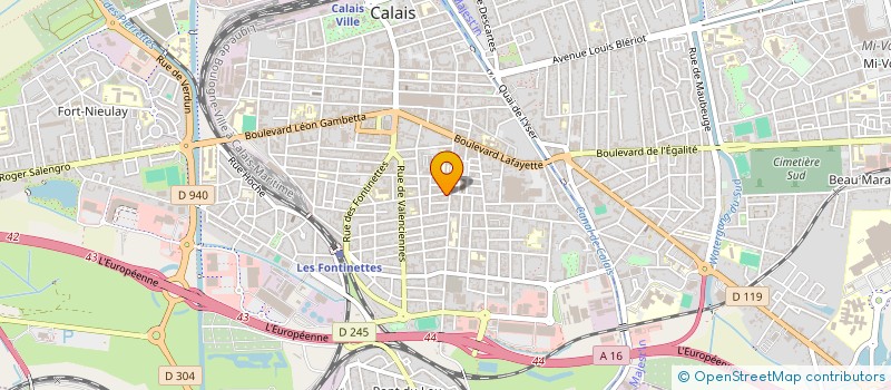 localisation de l'entreprise MONSIEUR ISABELLE PANEN  CALAIS