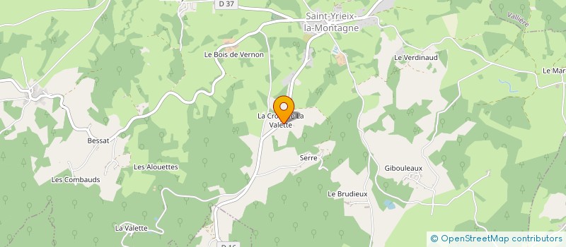 localisation de l'entreprise MONSIEUR ISABELLE VERGNE à SAINT-YRIEIX-LA-MONTAGNE