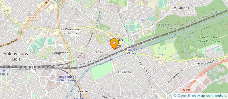 localisation de l'entreprise MONSIEUR ISAC DE SOUSA RIBEIRO à SEVRAN