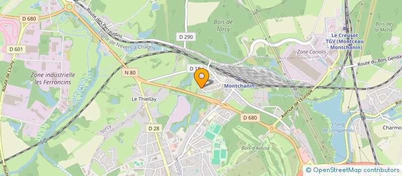 localisation de l'entreprise MONSIEUR ISAC PAUPERT  MONTCHANIN