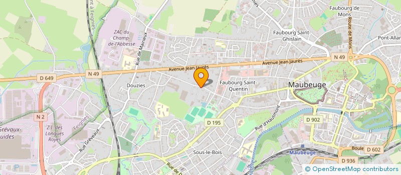 localisation de l'entreprise MONSIEUR ISAI ACKERMANN  MAUBEUGE