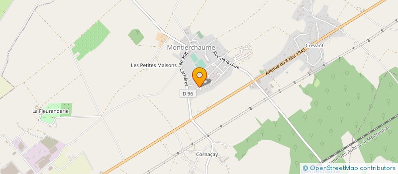 localisation de l'entreprise MONSIEUR ISAI LESFLEURS à MONTIERCHAUME