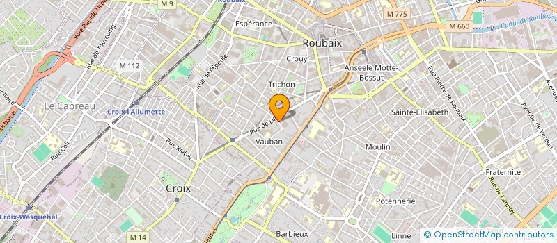 localisation de l'entreprise MONSIEUR ISAIAS SANCHES ALMEIDA  ROUBAIX