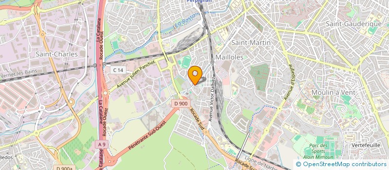 localisation de l'entreprise MONSIEUR ISAIAS VALENTI  PERPIGNAN