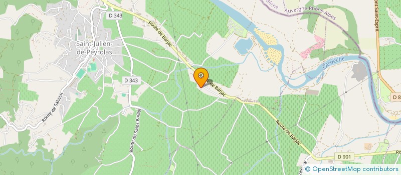 localisation de l'entreprise MONSIEUR ISAIE DIAZ  SAINT-JULIEN-DE-PEYROLAS