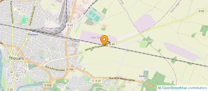 localisation de l'entreprise MONSIEUR ISAIE GIRARDEAU  THOUARS