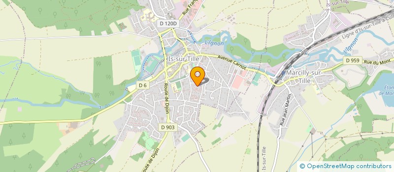 localisation de l'entreprise MONSIEUR ISAIE POULAIN  IS-SUR-TILLE