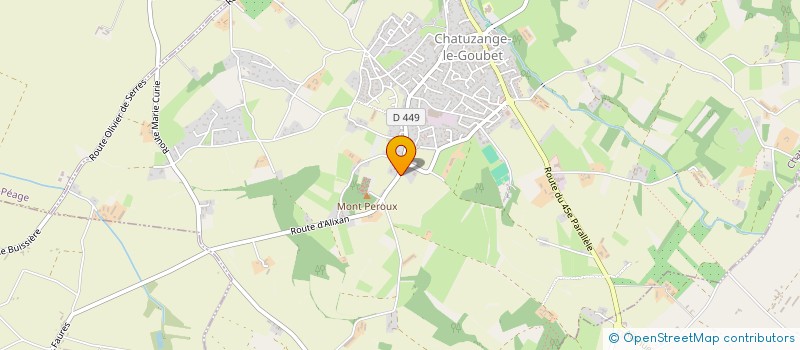 localisation de l'entreprise MONSIEUR ISAIE POULAIN  BOURG-DE-PEAGE