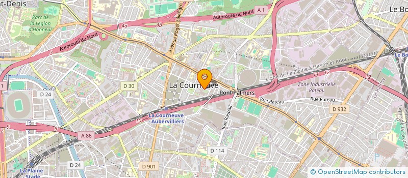 localisation de l'entreprise MONSIEUR ISAIE VANDERSTEIN à LA COURNEUVE