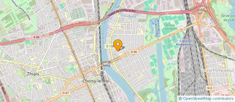 localisation de l'entreprise MONSIEUR ISAM AIBOUSSI  CHOISY-LE-ROI