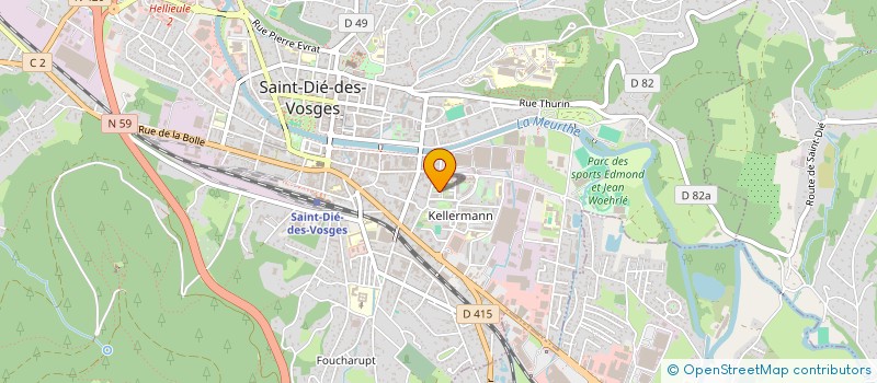 localisation de l'entreprise MONSIEUR ISAM ALZAREI à SAINT-DIE-DES-VOSGES