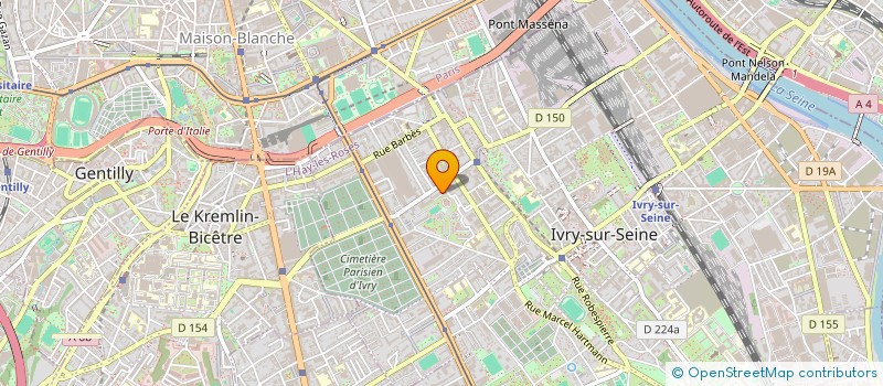 localisation de l'entreprise MONSIEUR ISAM BAKALI EL OUARIAGLI  IVRY-SUR-SEINE