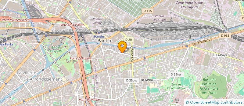 localisation de l'entreprise MONSIEUR ISAMAIL BOUTARILLA à PANTIN